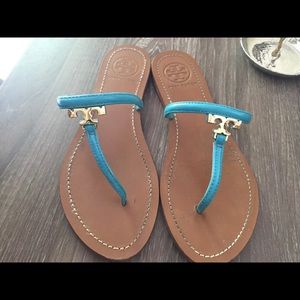Tory Burch T Logo Flat Thong Sandals