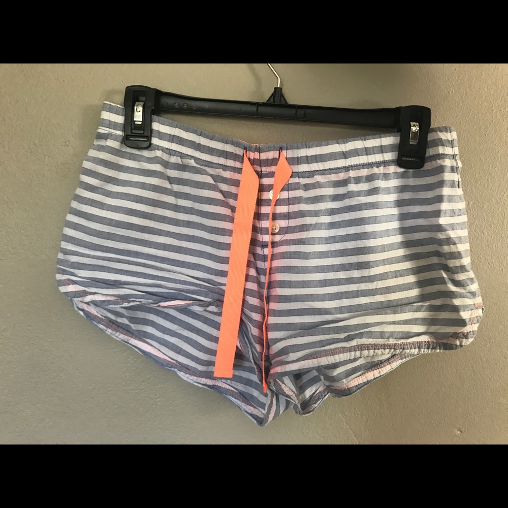 Striped pajama shorts
