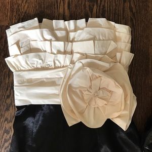 Max & Cleo black and ivory dress