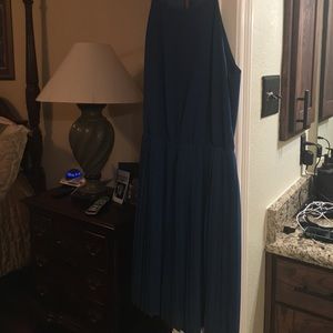 Teal pleated dress, never worn
