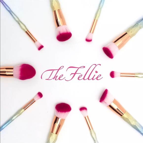 🌹🌹10Pcs Professional Unicorn Kabuki Brushes - Picture 6 of 7