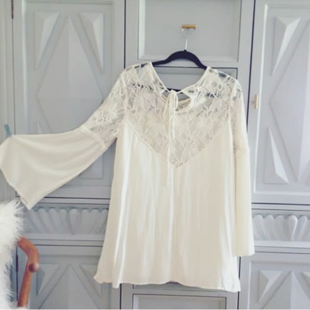 NWT Cute Boho Dress with Bell sleeves