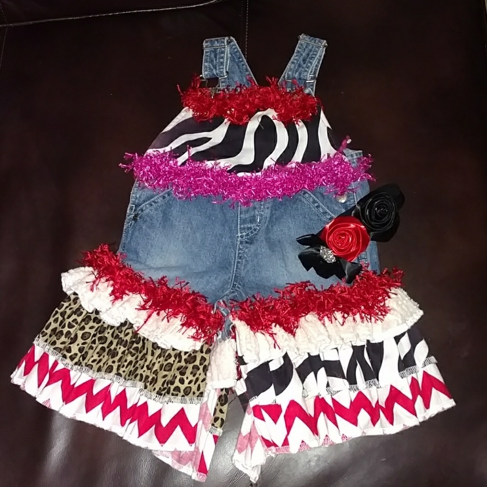 Bnwot little girls 18 months to 24 month overalls.