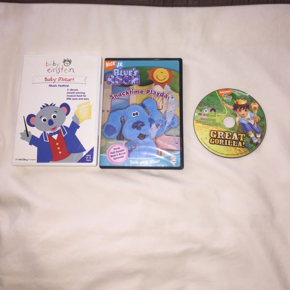 DVD- Blues clues, Go Diego Go, Baby Einstein