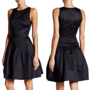 70% OFF! Oscar de la Renta Fit & Flare Black Dress