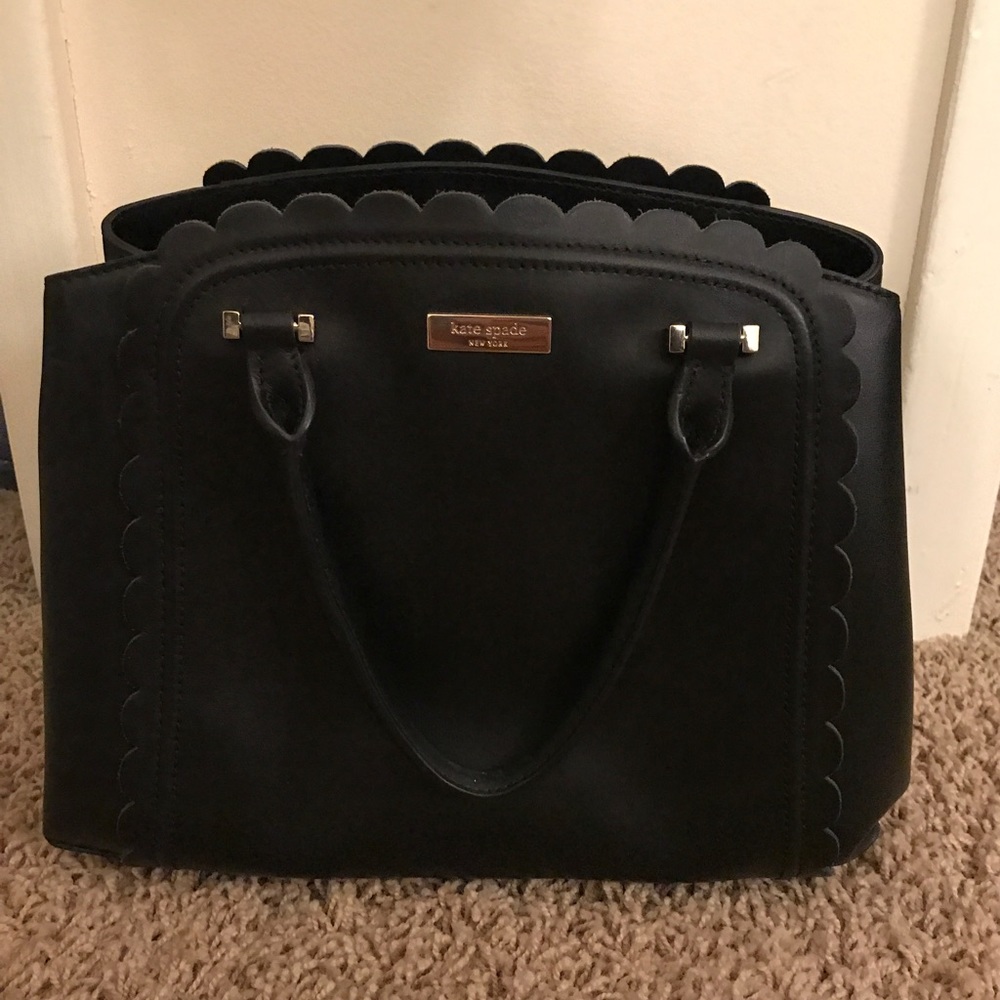 Kate Spade Black Scallop Purse