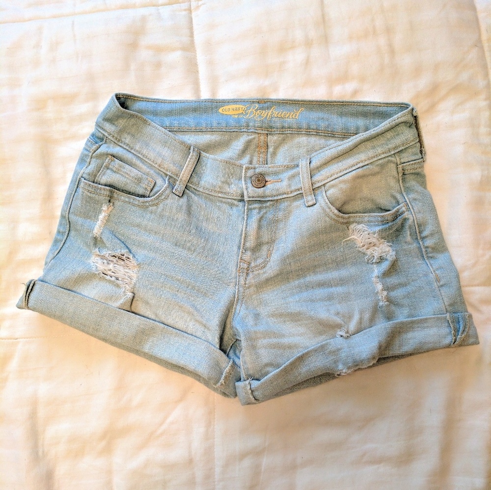 Distressed Jean Shorts