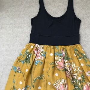 Anthropologie Floral tank dress, size XS