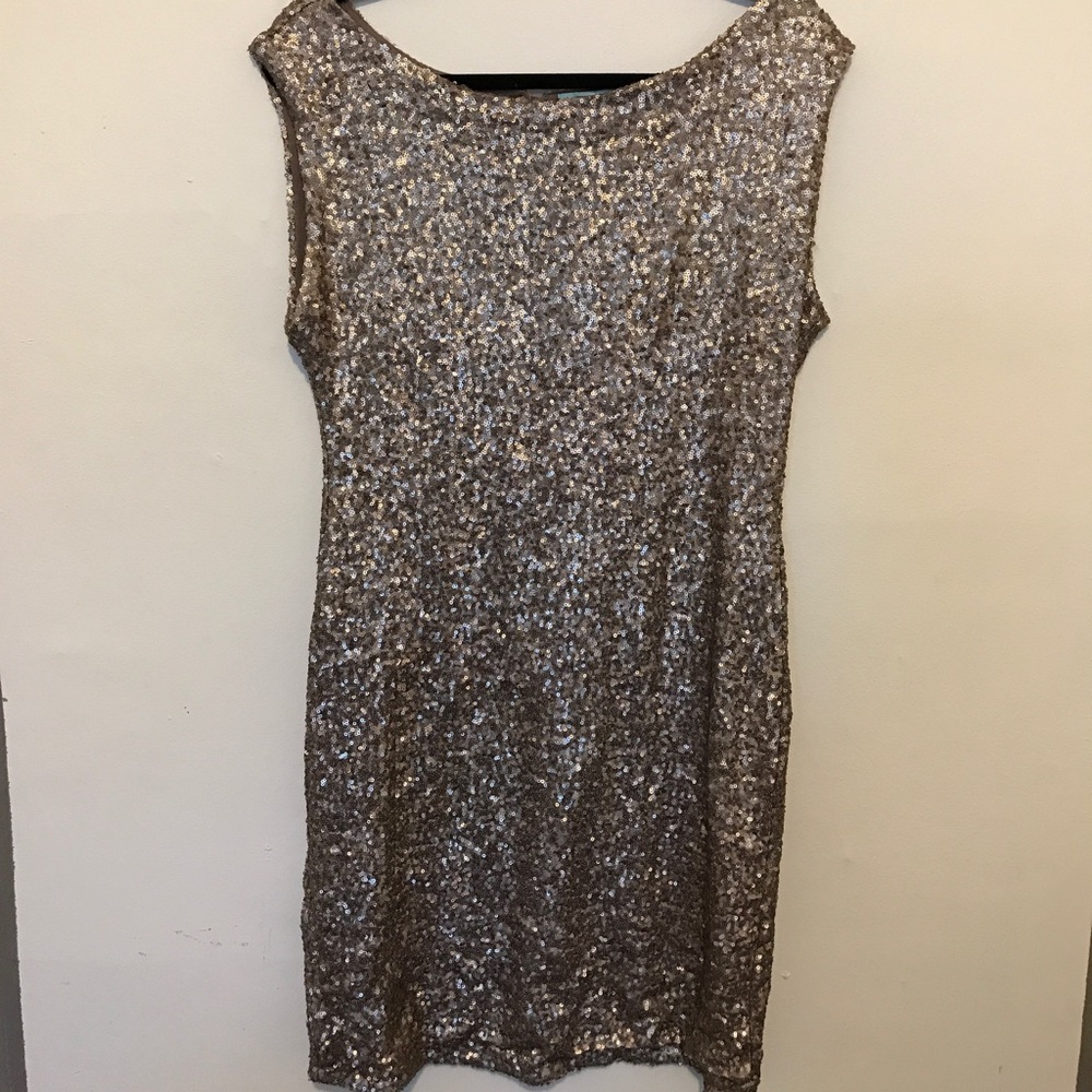 Gold Sequence Mini Dress