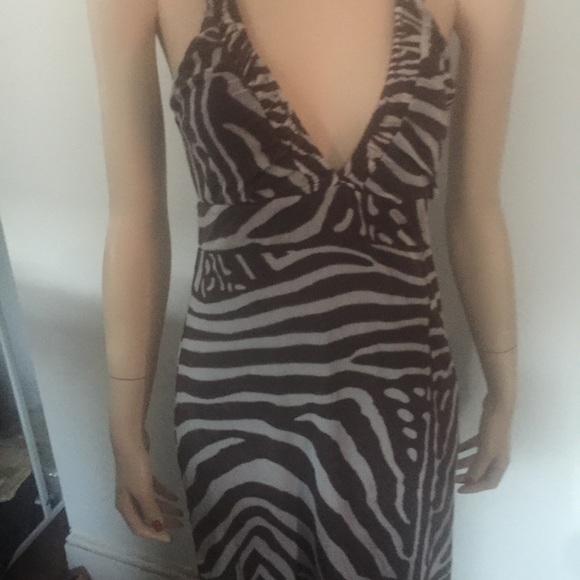 Anthropologie Weston Wear Zebra Animal Maxi Dress - Picture 2 of 8