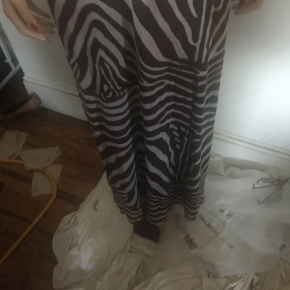Anthropologie Weston Wear Zebra Animal Maxi Dress - Picture 3 of 8