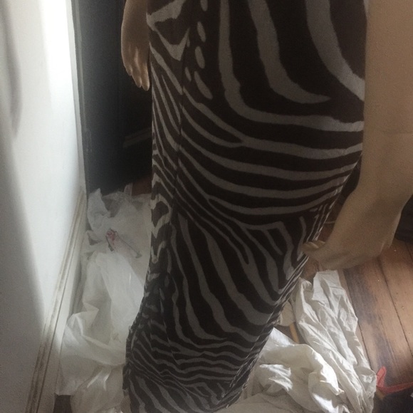 Anthropologie Weston Wear Zebra Animal Maxi Dress - Picture 6 of 8