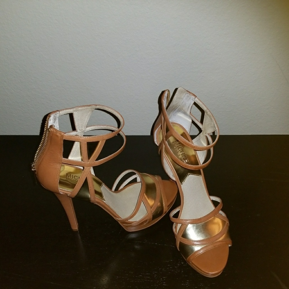 Michael Kors Tan High Heel Sandals