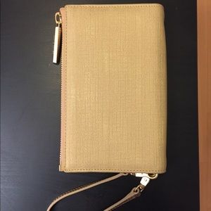 Dagne Dover NWOT Gold Original clutch wallet