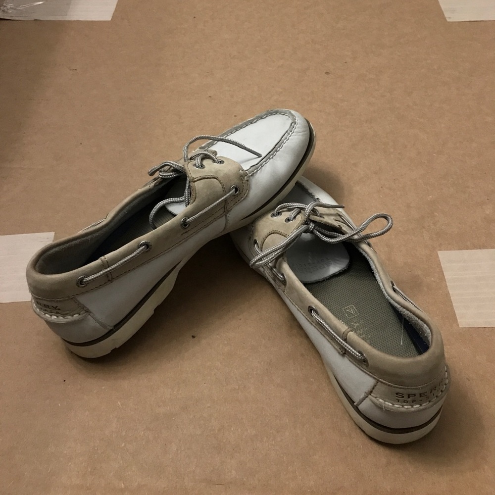 White Sperry Topsiders