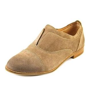 Steve Madden Catt Round Toe Leather Gray Oxford