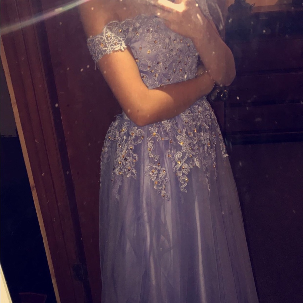 Purple quinceanera/ prom dress