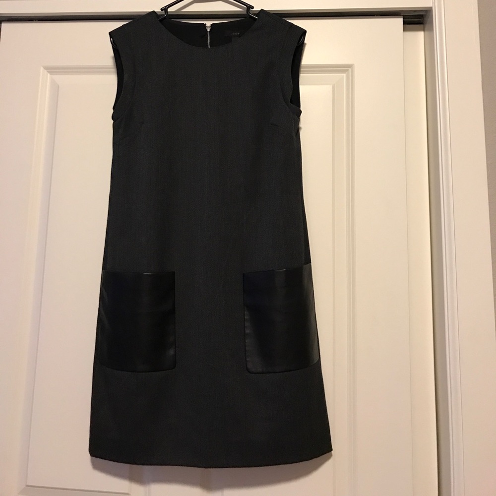 J. Crew pleather woven dress
