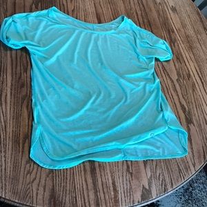 GAP Fit Breathe Workout Top Blue and Grey