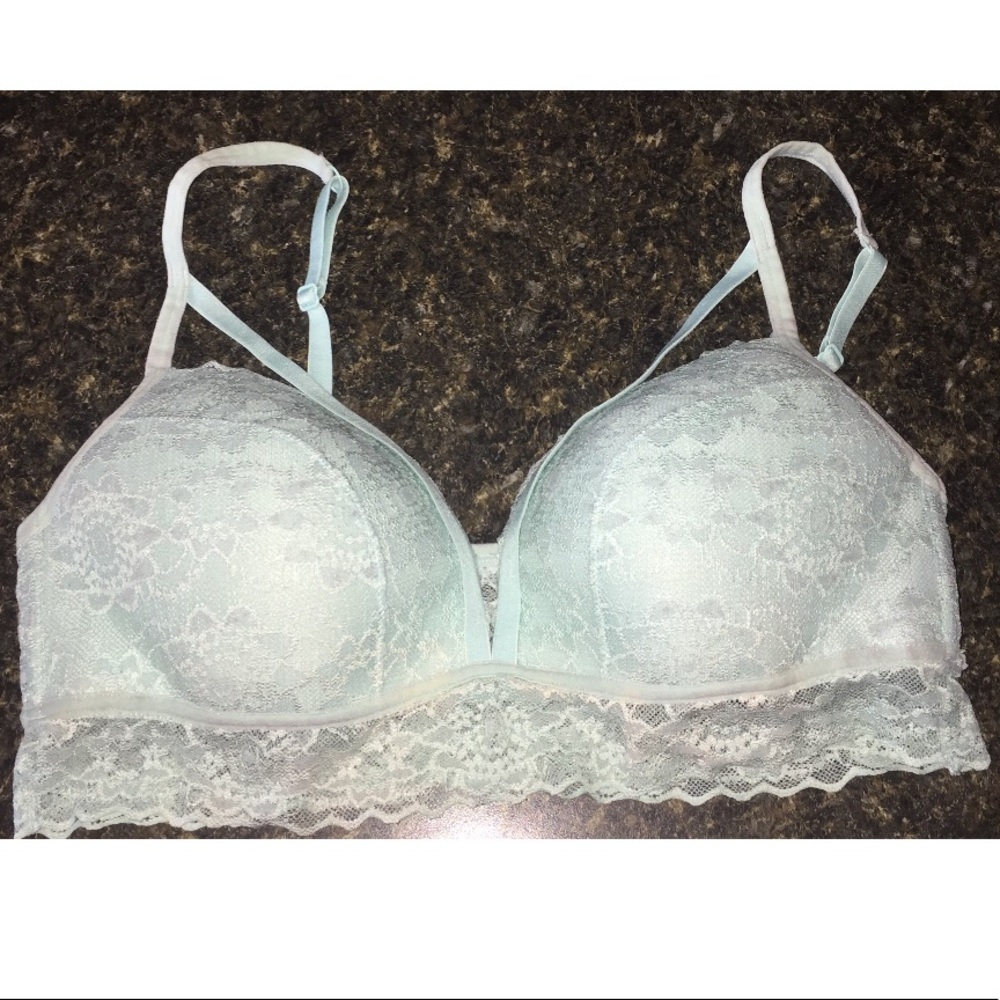 Pink VS Strappy Front Lightly Lined Bralette