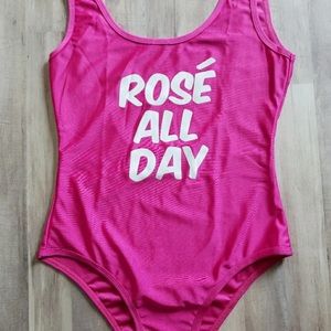 Rosé all day one piece swimsuit 🍷
