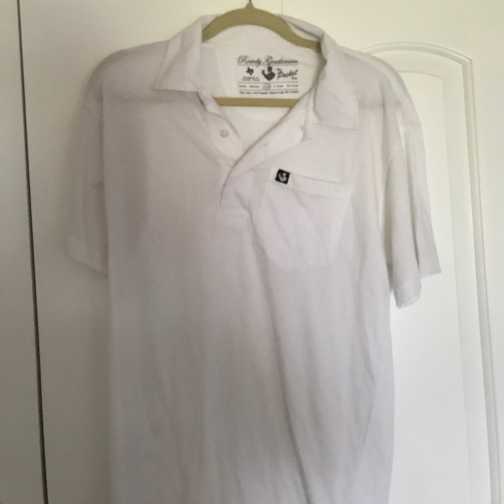 Rowdy Gentleman Pocket Polo - White