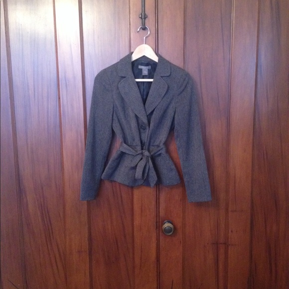 Ann Taylor Suit Blazer with Belt (petite) - Picture 1 of 3