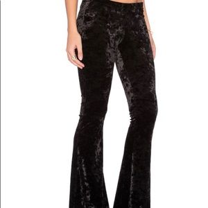 NWT XS black velvet Blue Life Pants