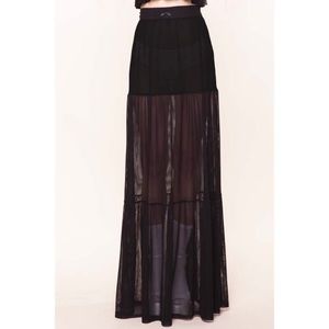 ISO For Love And Lemons Black Sheer Maxi M or L