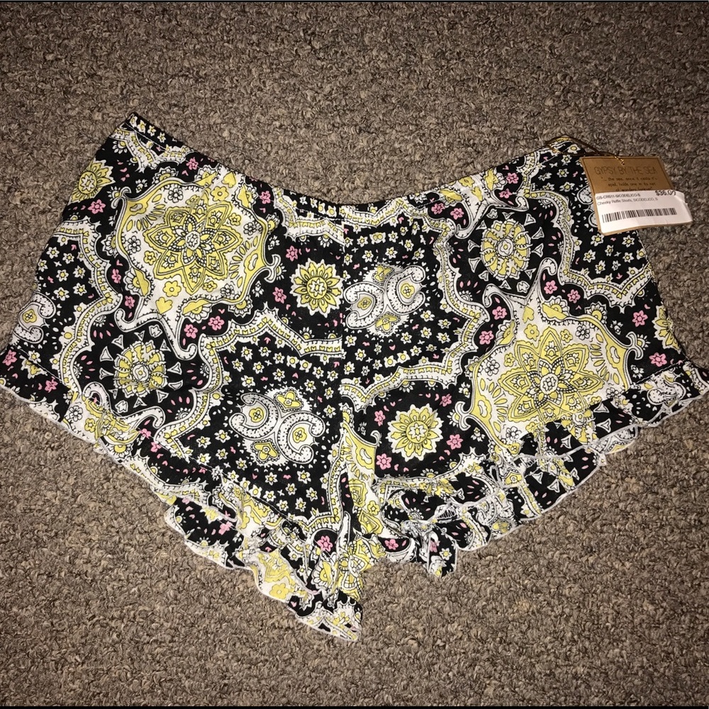 Gypsy by the sea cheeky ruffle shorts