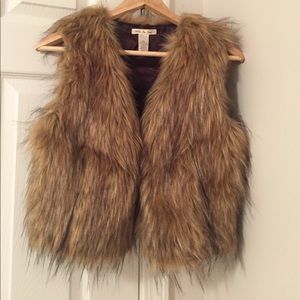 Faux fur vest