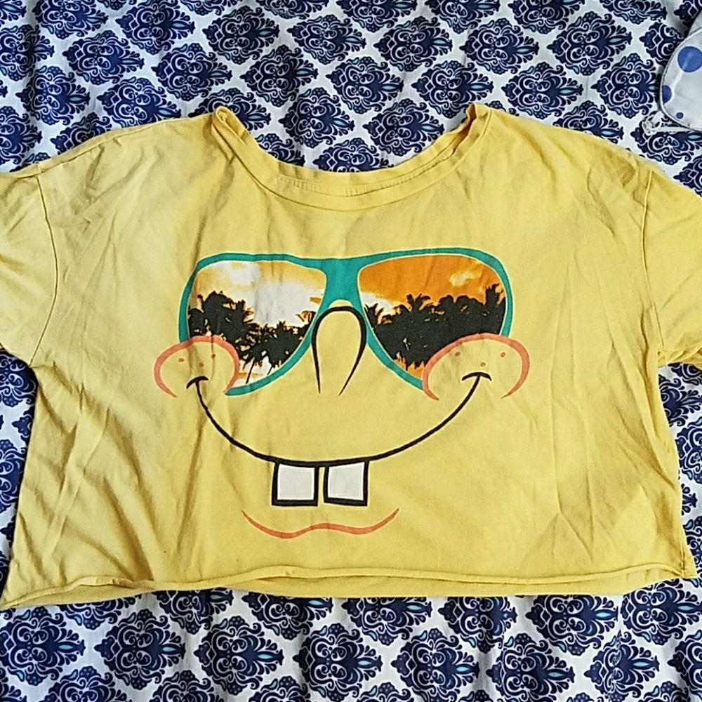 ❌SOLD❌Spongebob crop top