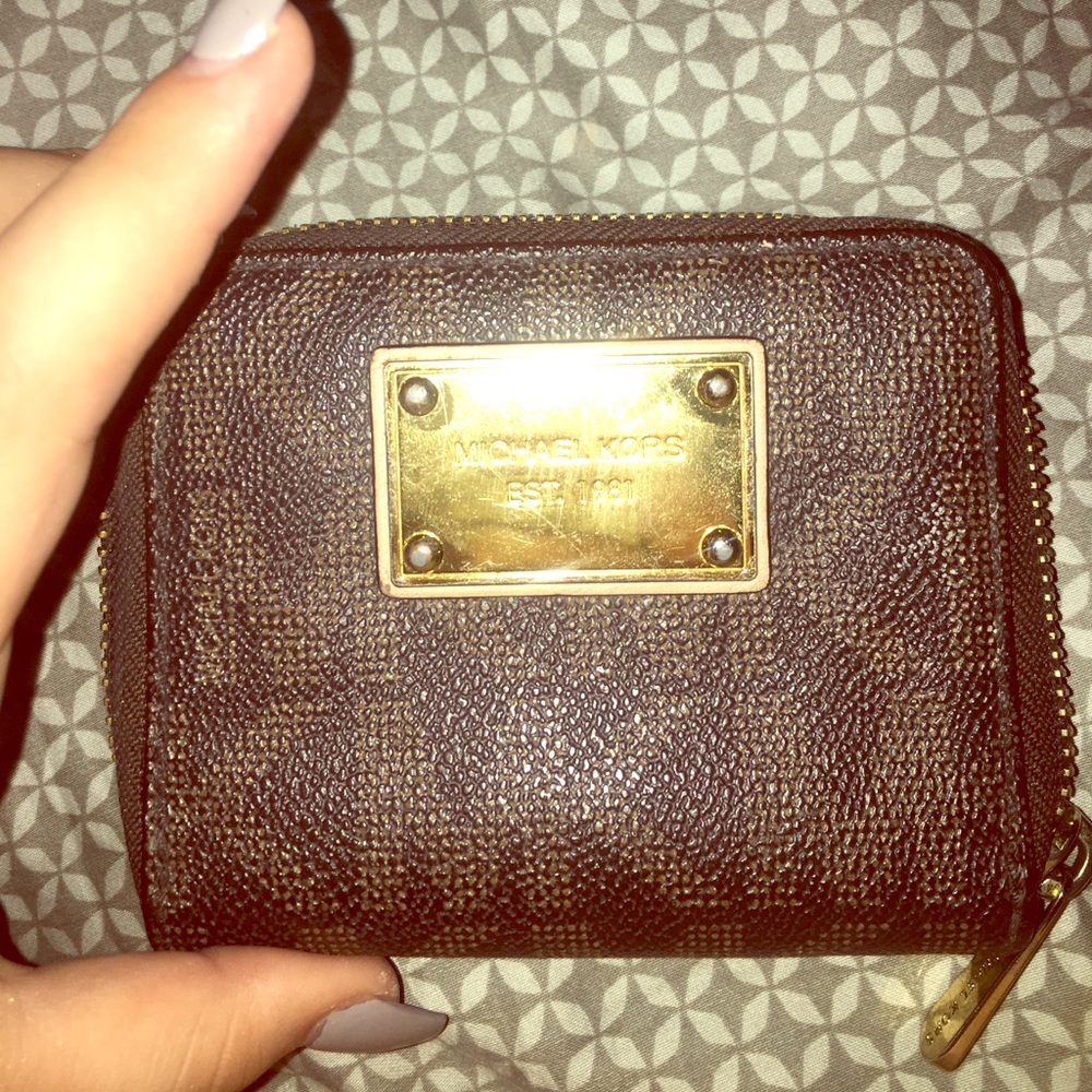 Brown micheal kors wallet