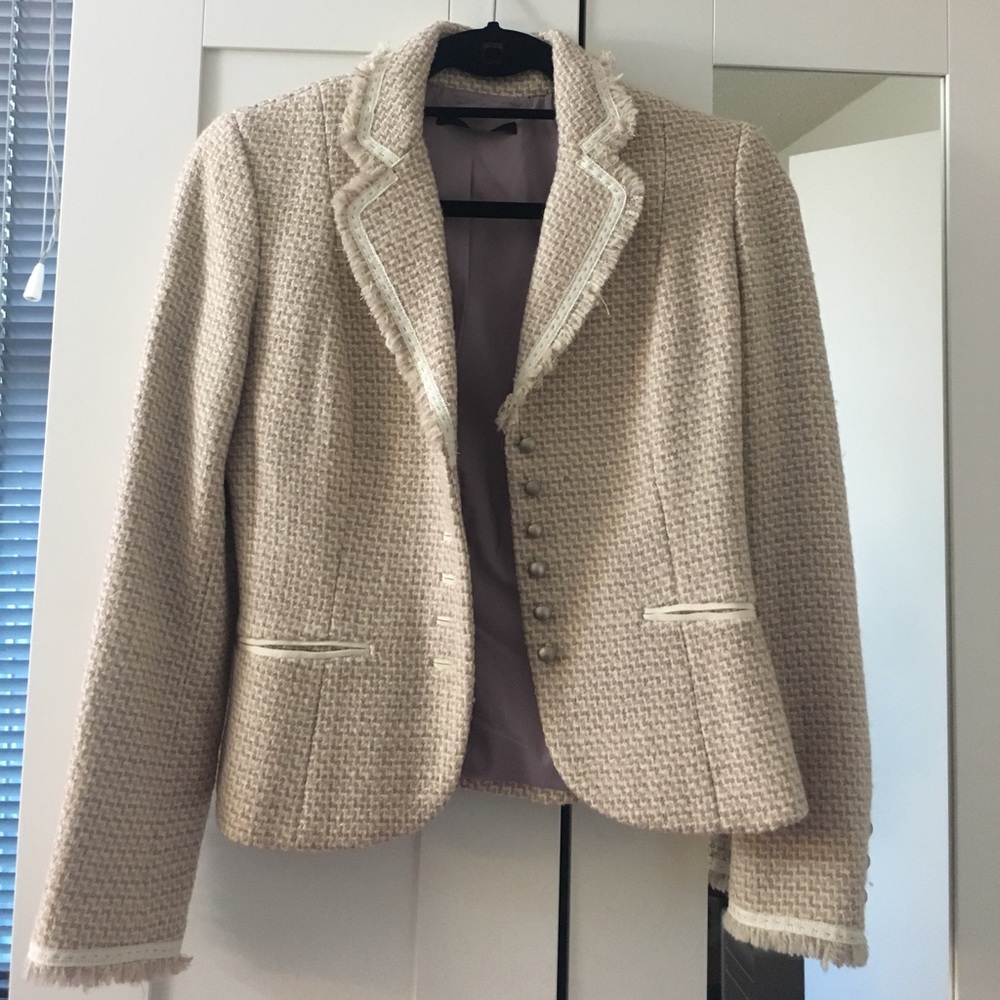 Elie Tahari tweed jacket 4P