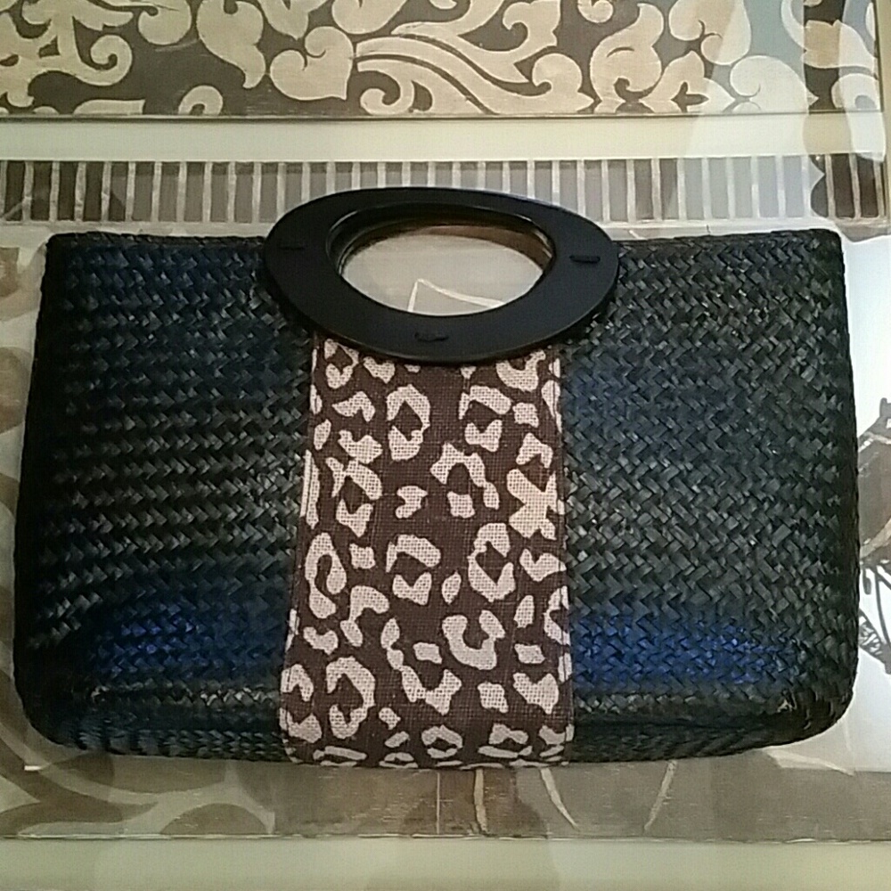Leopard print handbag
