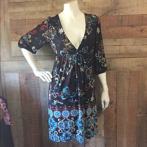Mod Pattern Dress sz Small - Picture 1 of 4