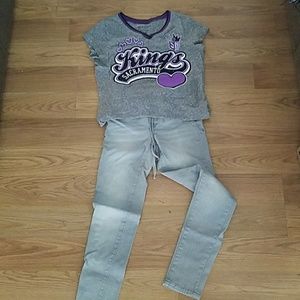 Jeans and Kings top