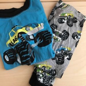 Boys Monster Truck Jammies set