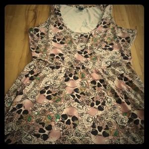 Rose and skull dress