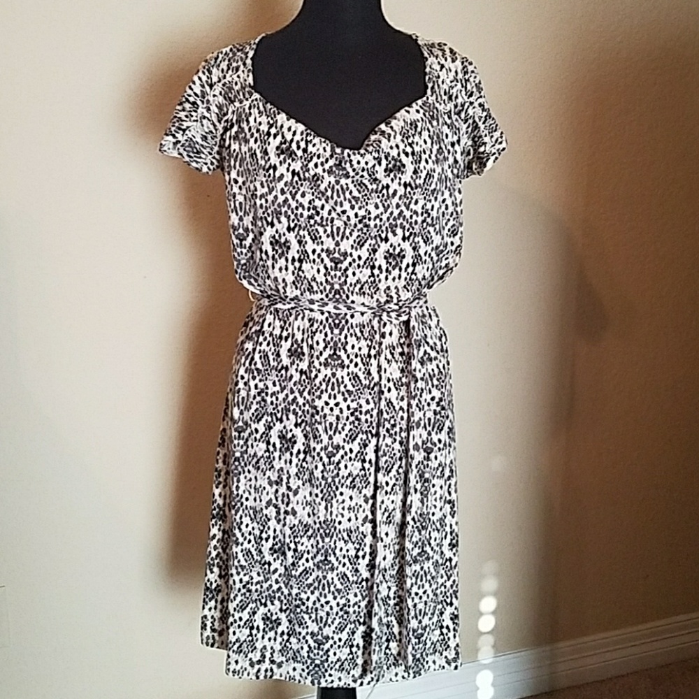 Snake print dress