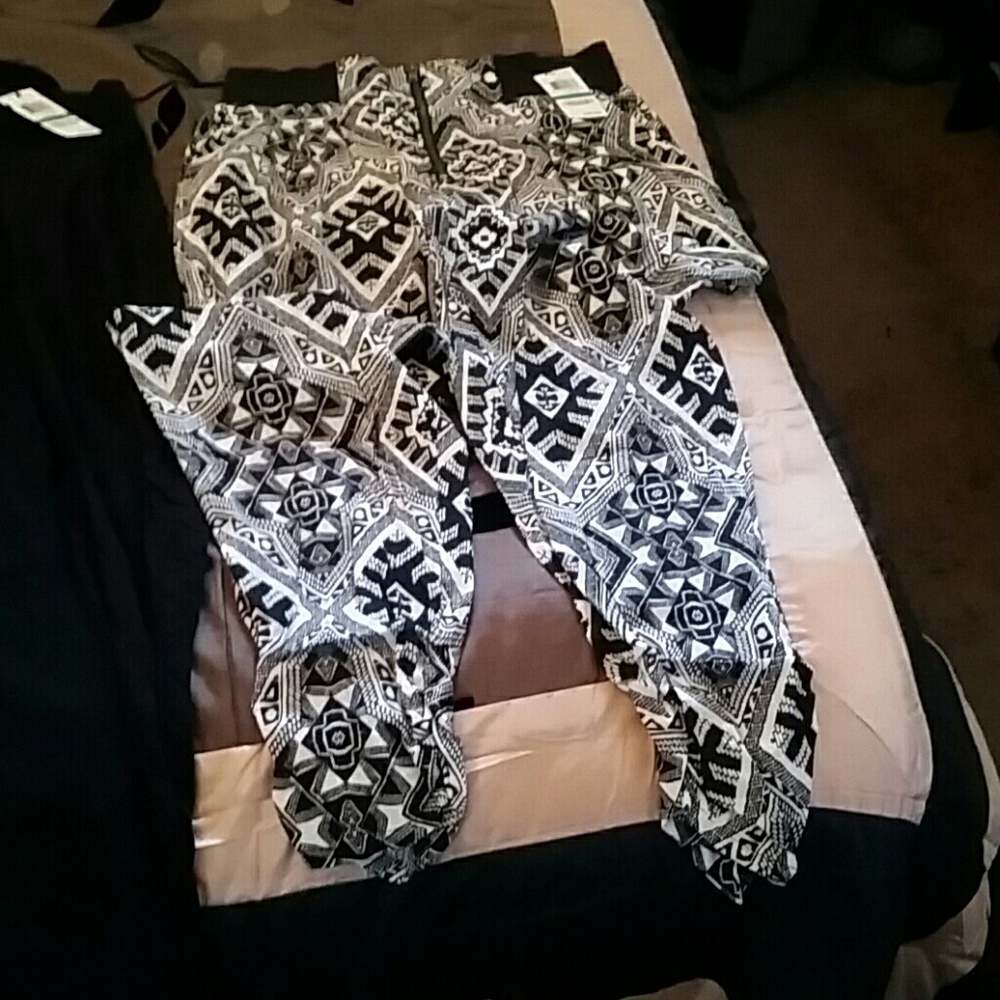 Thin front zip pants from Macys