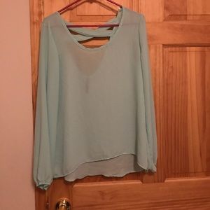 Mint Green Blouse