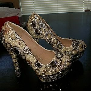 Bedazzled heels