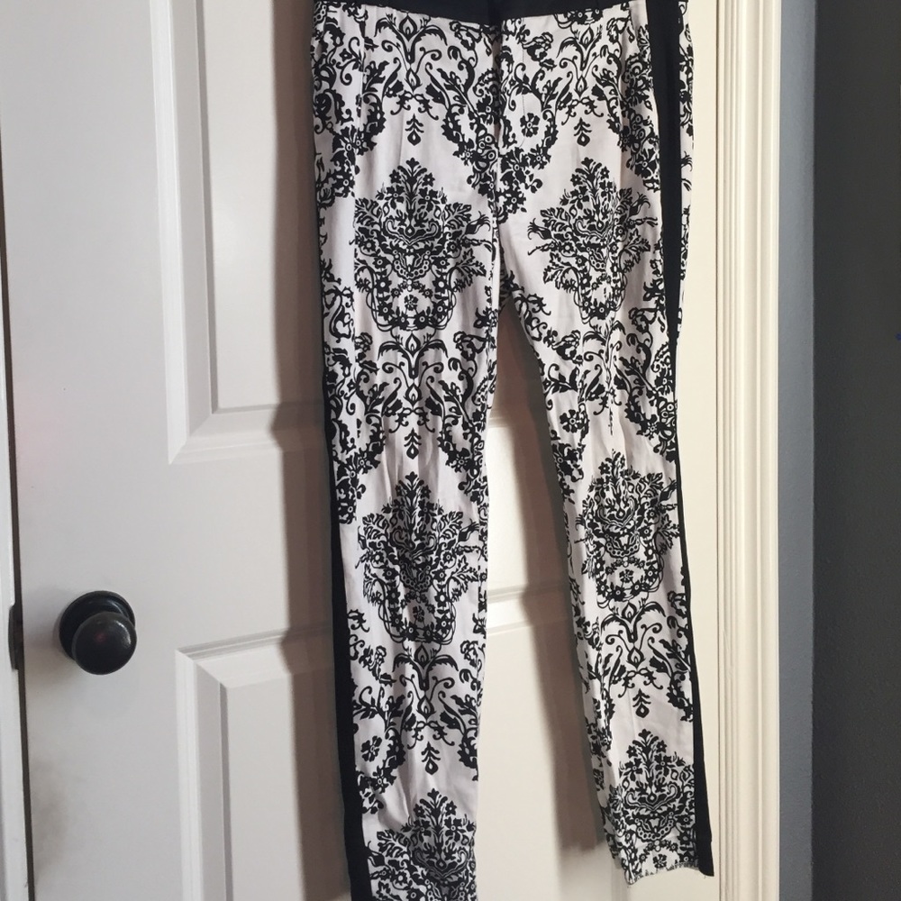 Baroque print pants