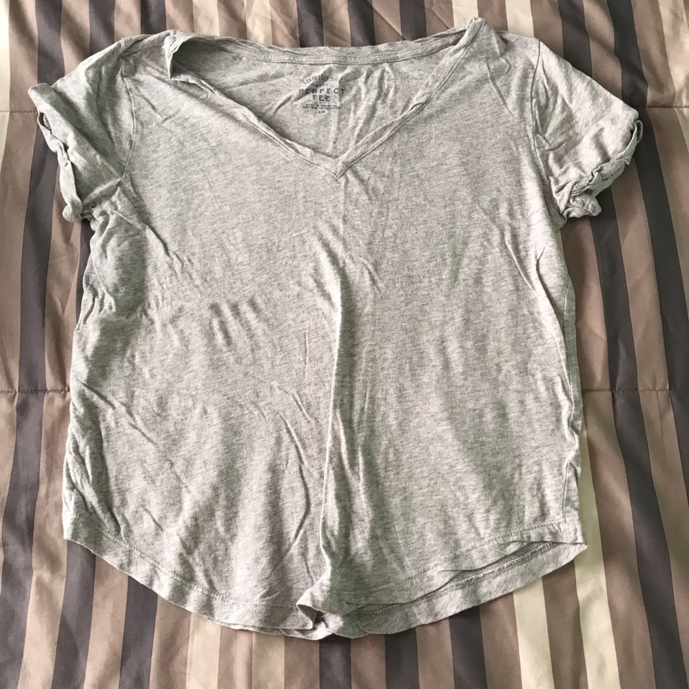 Grey v neck