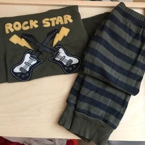 Boys Long Sleeve/Pant Rock Star Jammies