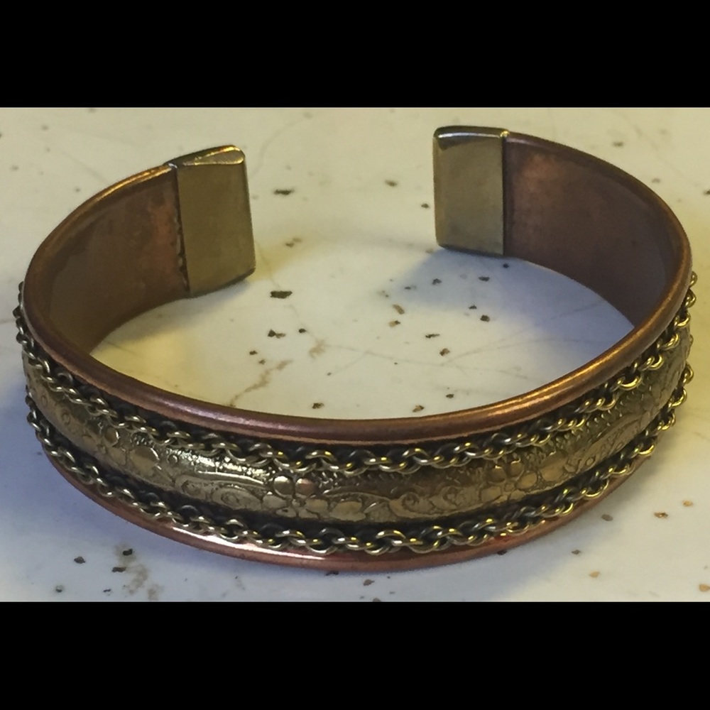Vintage Boho Copper cuff
