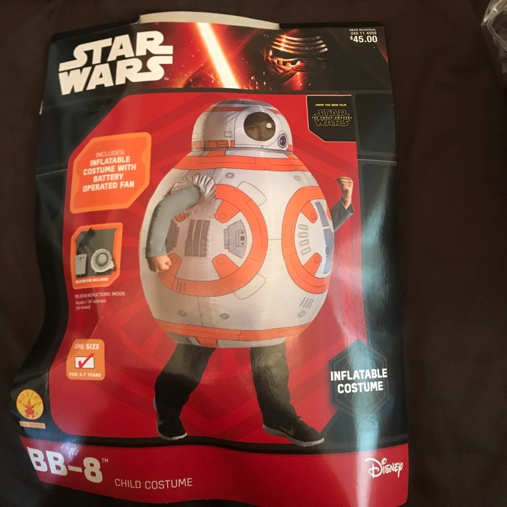 Bb8 battery operated blow up costume