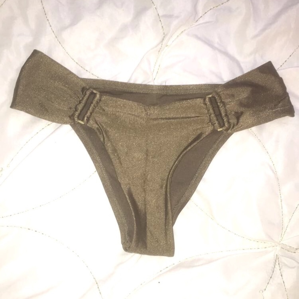 Vitamin A Olive Green Cheeky Bikini Bottoms