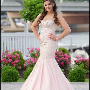 Light pink Jovani gown